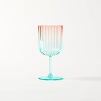 Positano Blue & Pink Wine Drinkware