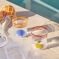 Sunlit Sanctuary Shell & Lemon Tumbler Pack of 2 
