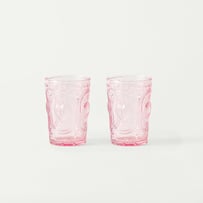 Heart Rose Pink Tumbler Pack of 2