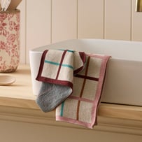 Hazel Berry Knitted Washcloth Pack of 2