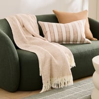Bowie Tan & Natural Throw