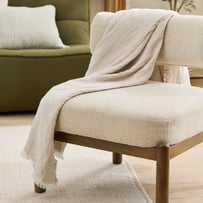 Belgian Vintage Wash Linen Linen Throw