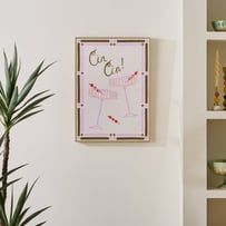Cocktail Hour Cin Cin Canvas