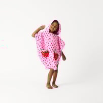Kids Strawberry Sweet Beach Hooded Towel