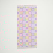 Kids Daisy Check Beach Towel