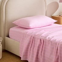 Pippa Pink Stripe Sheet Set