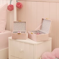 Gracie Floral Velvet Jewellery Box