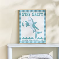 Stay Salty Shark Wall Art