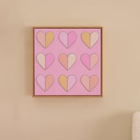 Sparkle Hearts Wall Art