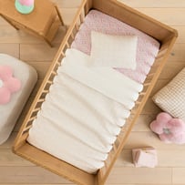 Heirloom Everbloom Natural Cot Quilt Cover Set