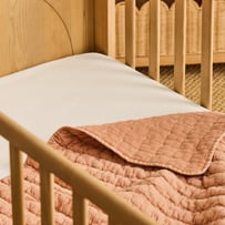 Ezra Earth Quilted Waffle Baby Blanket