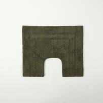 Regent Moss Reversible Cotton Contour Bath Mat