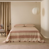 Carter Pecan Stripe Bedcover Separates