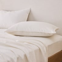 Vintage Washed Linen Coconut Sheet Separates