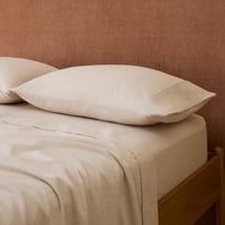 Melange Oat Flannel Pillowcases