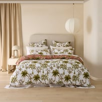 Linen Cotton Island Palm Quilt Cover Set + Separates