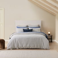 Camden Bluestone Quilted Quilt Cover Set + Separates