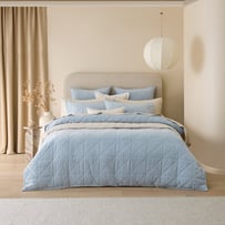 Vance Coast Cotton Velvet Quilted Quilt Cover Separates