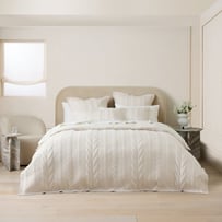 Beck Oat Marle Quilted Jersey Quilt Cover Separates