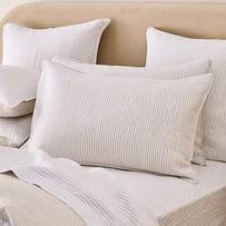 Vintage Washed Linen Linen & White Stripe Pillowcases