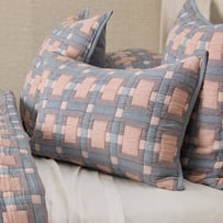 Riley Blue Quilted Pillowcases