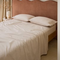 Melange Oat Flannel Sheet Separates