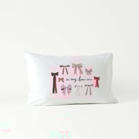 In My Bow Era White Text Pillowcase