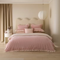 Vienna Ruffle Velvet Rose Quilt Cover Set + Separates