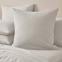 Stonewashed Cotton Moon Grey Pillowcase