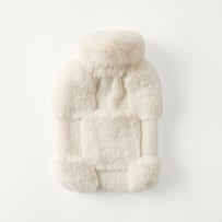 Clea Natural Recycled Fur Hot Water Bottle 