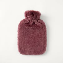 Zurich Mulberry Recycled Fur Long Hot Water Bottle