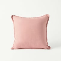 Belgian Misty Rose Vintage Washed Linen Cushion