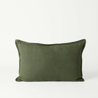 Belgian Pine Vintage Washed Linen Long Cushion