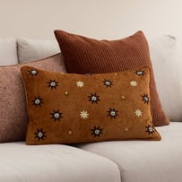 Aurora Velvet Umber Star Cushion