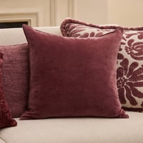 Fenton Mulberry Velvet Cushion
