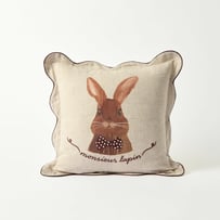 Monsieur Lapin Easter Bunny Cushion