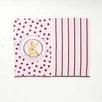 Easter Bunny Rose Spot Tea Towel Pack of 2