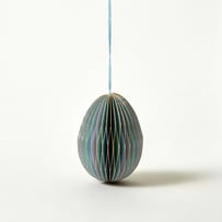 Easter Egg Blue Decorations Set of 6