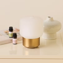 Sense Halo Frosted Glass White Ultrasonic Diffuser