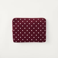 Burgundy Polka Dot Laptop Cover
