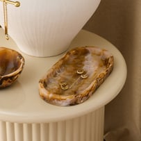 Milano Brown Resin Trinket Dish