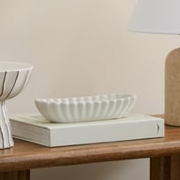 Cora White Long Dish