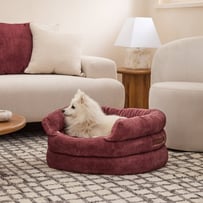 Ziggy Mulberry Recycled Fur Pet Bed
