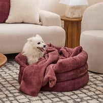 Zurich Mulberry Recycled Fur Pet Blanket