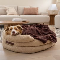 Paws Chocolate Recycled Fur Pet Blanket