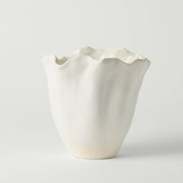 Camellia Medium White Pot