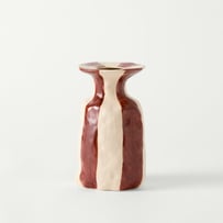 Tagari Cinnamon & White Tall Vase