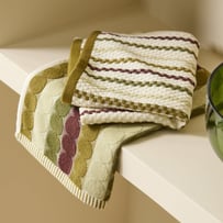 Mimi Olive & Chocolate Cotton Bamboo Tea Towel Pack of 2