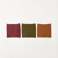 Hudson Olive, Redwood & Caramel Cotton Bamboo Knitted Washcloths