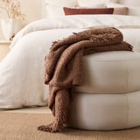 Leiden Chocolate Boucle Throw